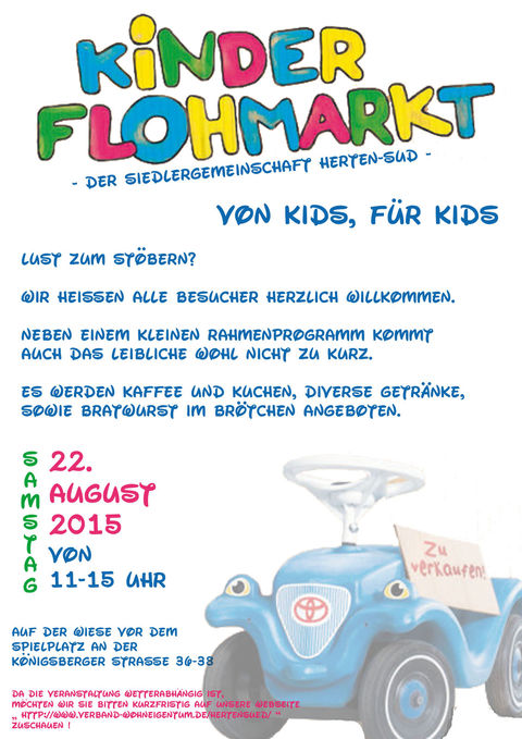 2. Kinderflohmarkt