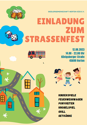 Einladung zum Strassenfest