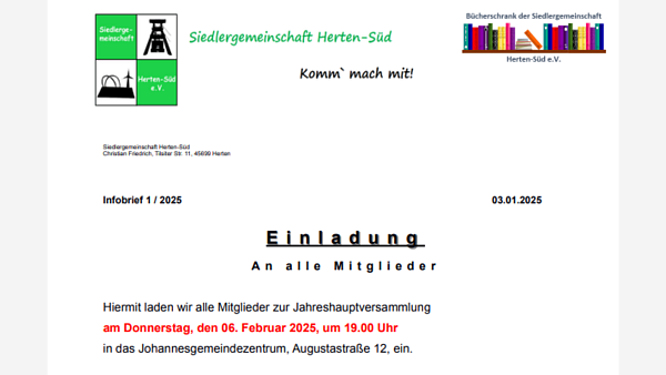 Themenbild: JHV 2025 Themenbild: JHV 2025