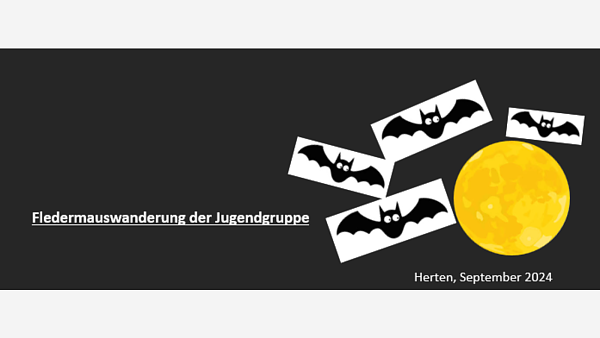 Themenbild: Fledermauswanderung Themenbild: Fledermauswanderung