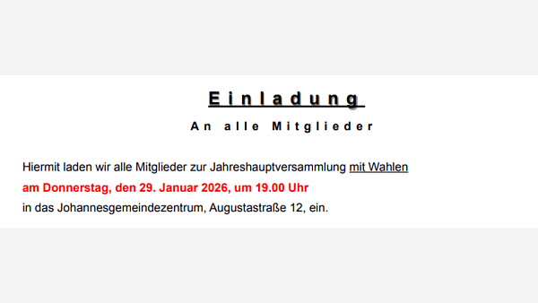 Themenbild: JHV 2026