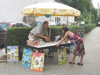 DSB-Stand auf dem Straßenfest der SG Am neufeld im Sommer 2003