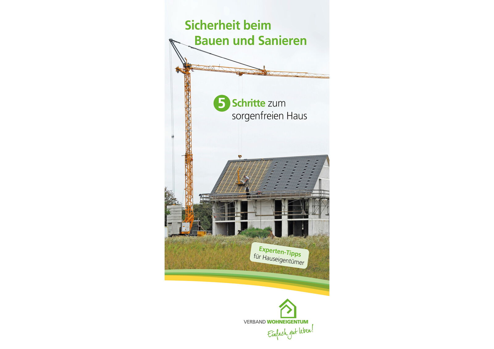 Folder Sicherheit beim Bauen und Sanieren