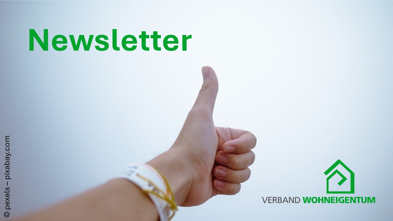 Unser Newsletter mit Informationen rund um Haus, Garten, Bauen und Recht.