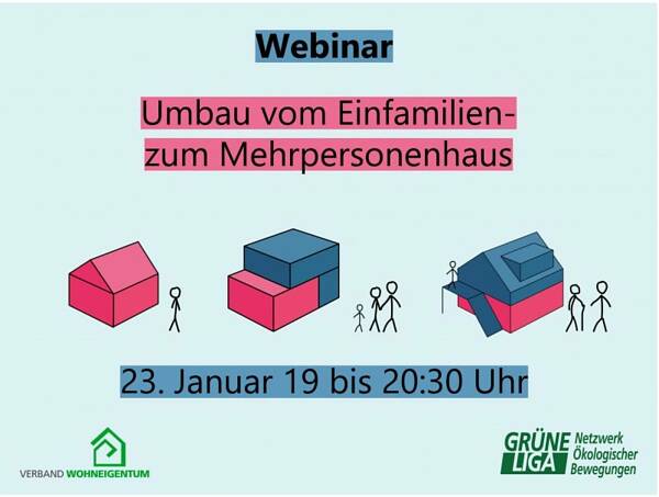 Webinar: vom Einfamilien- zum Mehrpersonenhaus