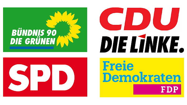 Themenbild: Logos der Parteien