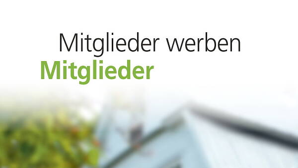 Themenbild: Folder Mitglieder werben Mitglieder