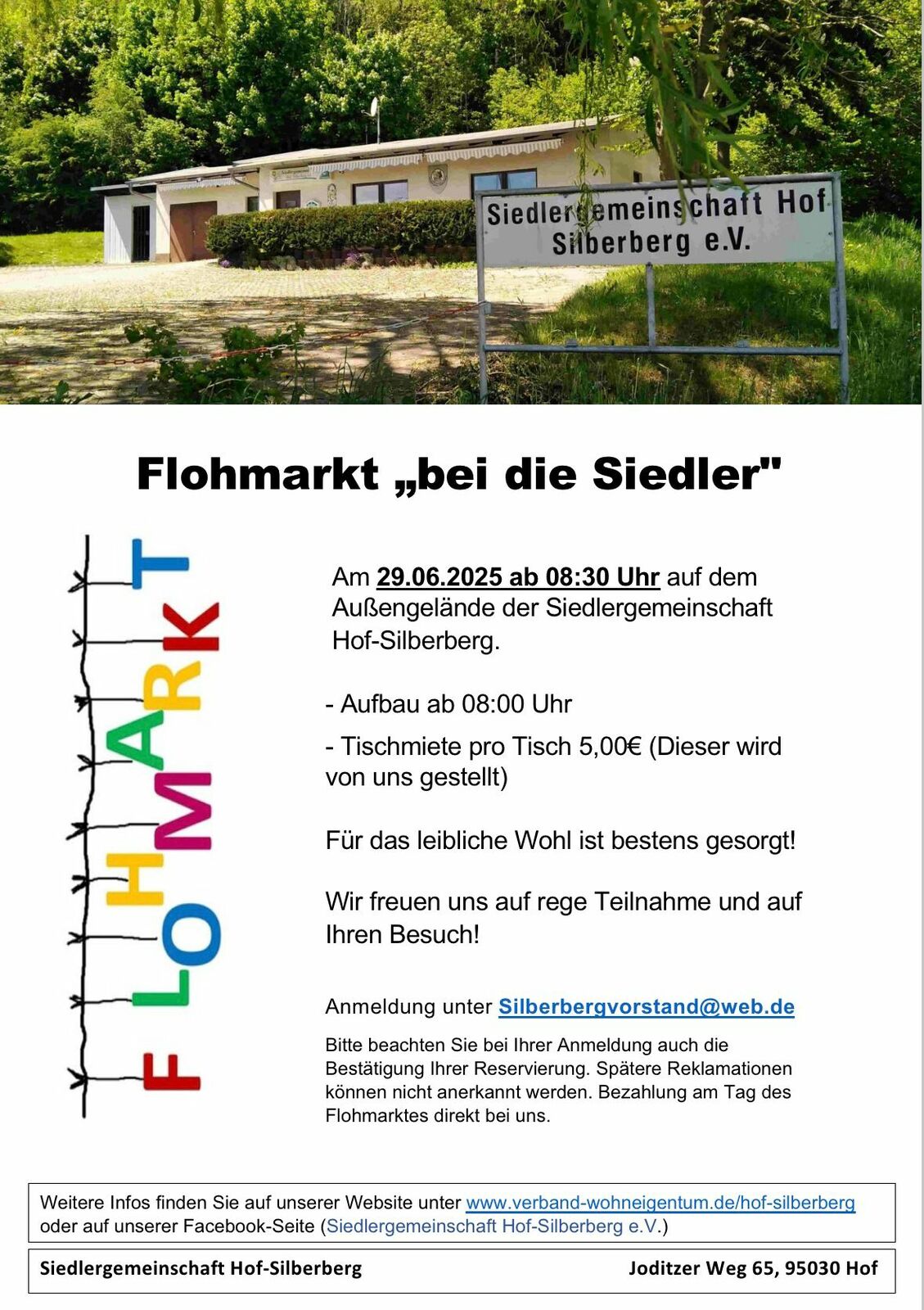Flohmarkt Flyer