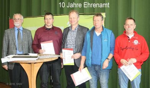 Ehrungen auf der Kreisgruppenversammlung 2016