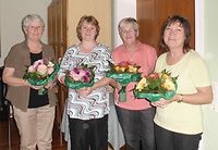 Blumen für das fleißige Bewirtungspersonal 