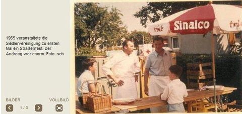 Straßenfest in der Memellandstraße in den 70er Jahren