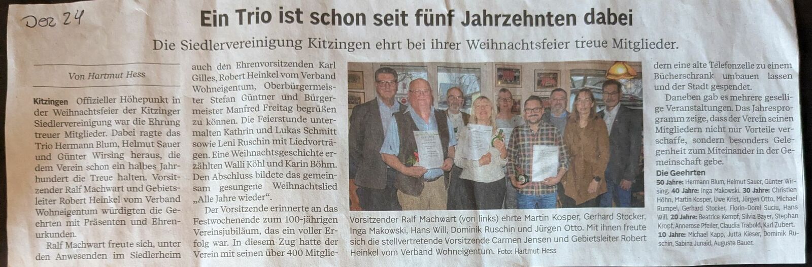 Weihnachtsfeier 2024