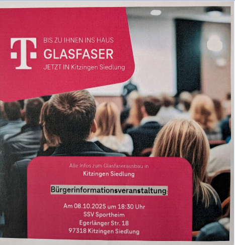 Glasfaserausbau in der Kitzinger Siedlung