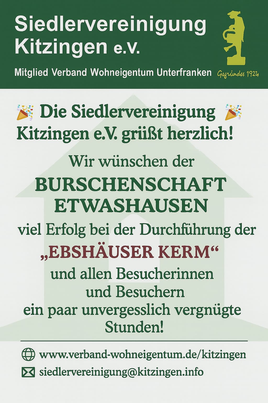 Anzeige im Etwashäuser Kirchweih Generaler 2025