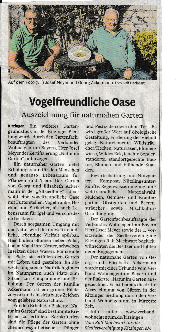 Zeitungsbericht vom 17.10.25