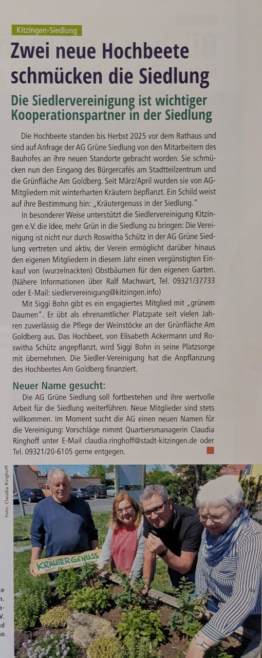 Bericht Rathaus Magazin 4/26