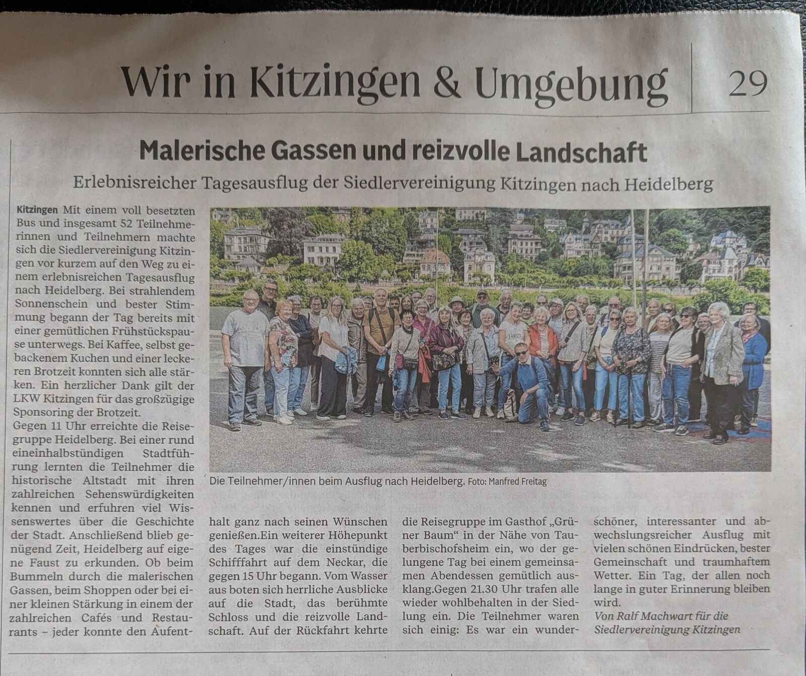 Bericht Die Kitzinger vom 09. Juli 26