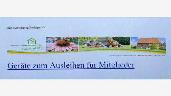 Themenbild: Geräte zum Ausleihen Themenbild: Geräte zum Ausleihen