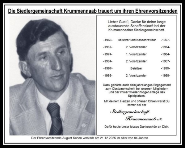 Ehrenvorsitzender verstorben