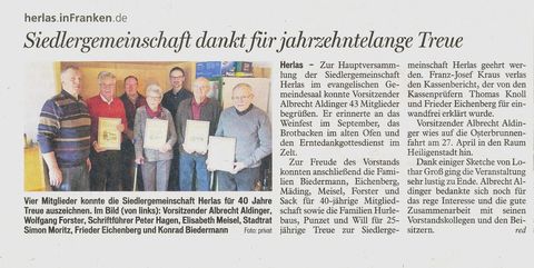 Zeitungsbericht