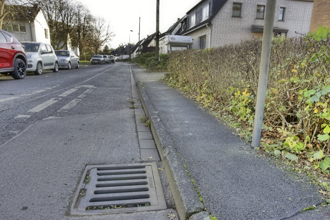 Kanaldeckel in der Siedlung