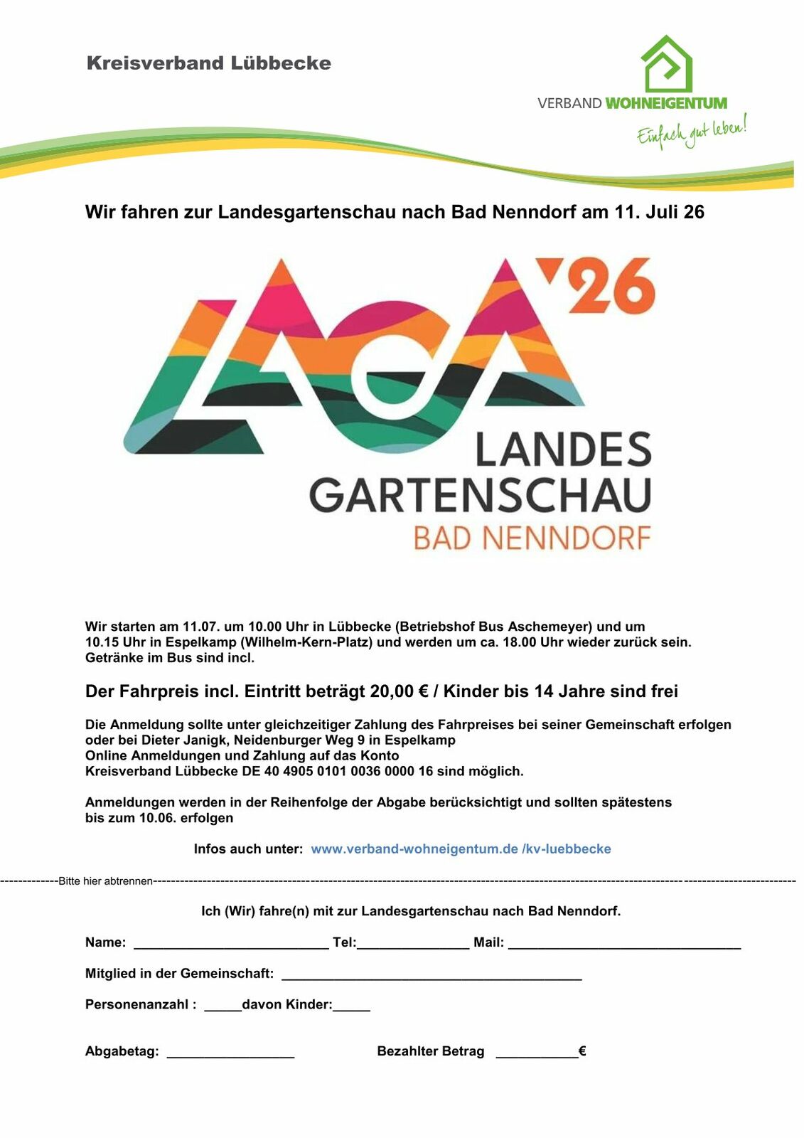 Einladung zur Landesgartenschau Bad Nenndorf