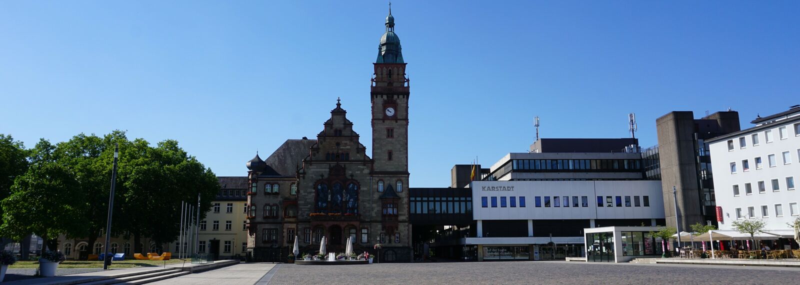 Marktplatz und Rathaus Rheydt