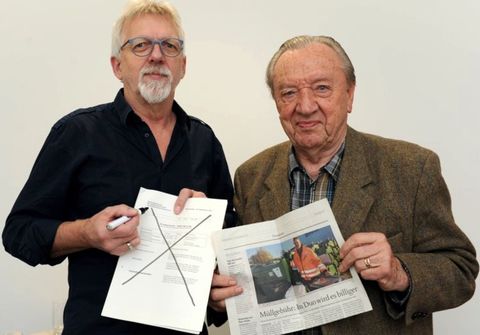 Jens Hochmuth und Herbert Möller aktiv gegen Gebührenerhöhungen