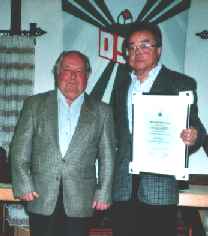 Ehrung wilfried Koblischke zum Ehrenvorsitzenden