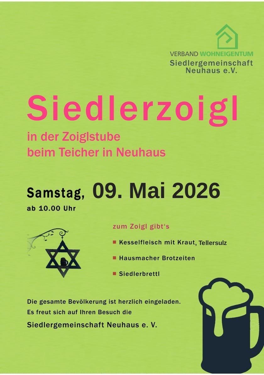 Siedlerzoigl 2026