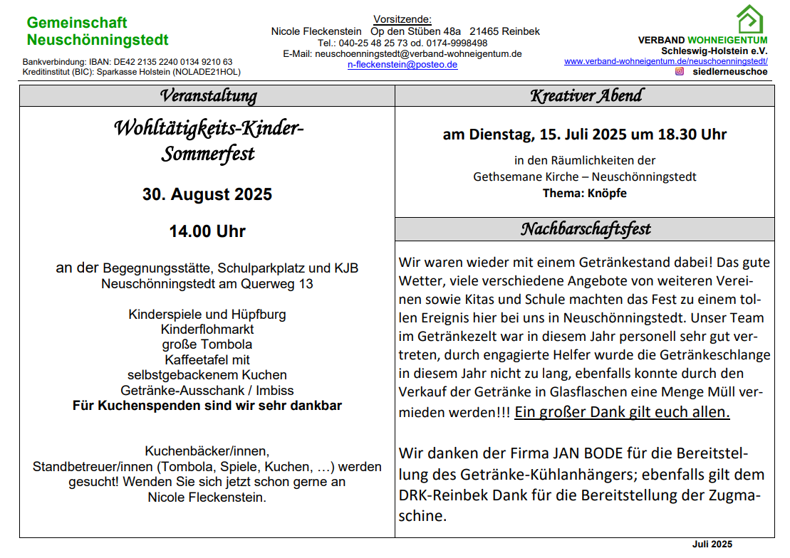 Wohltätigkeits Kindersomemrfest,Kreativer Abend