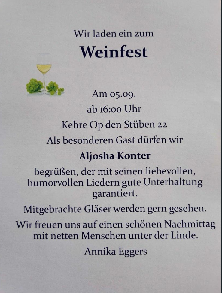 Weinfest 2026