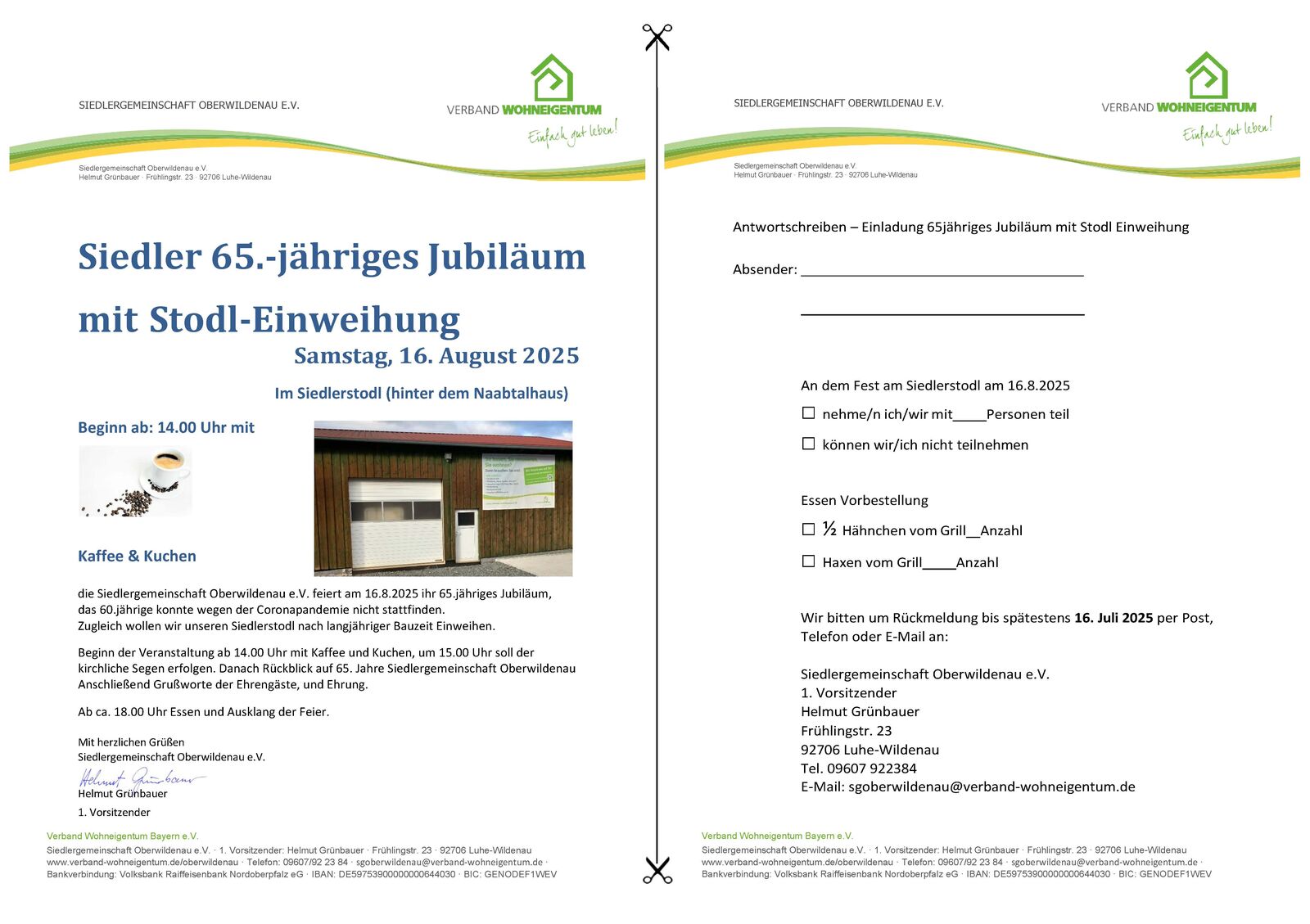 65 Jahre Siedlergemeinschaft Oberwildenau