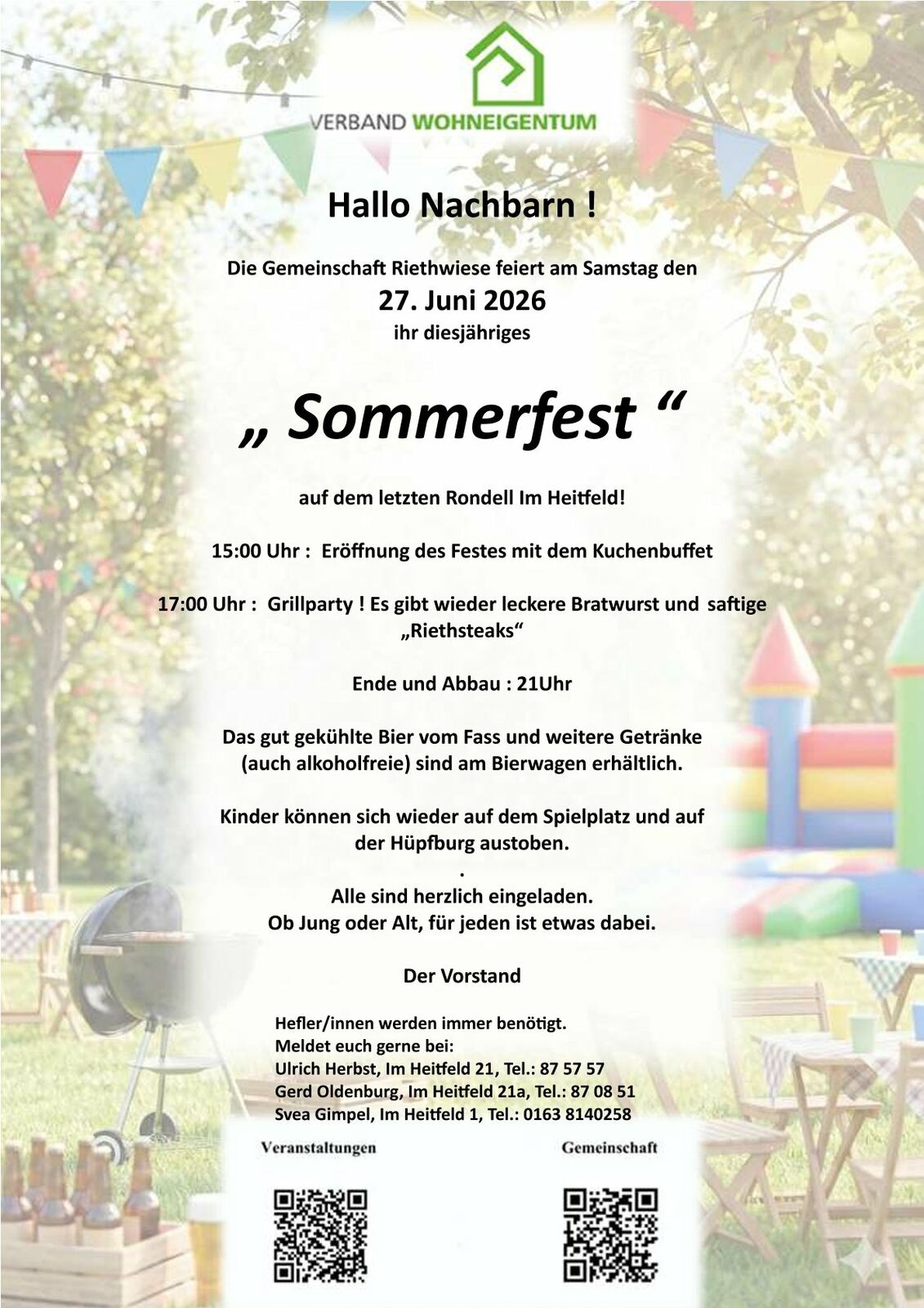 Einladung Sommerfest