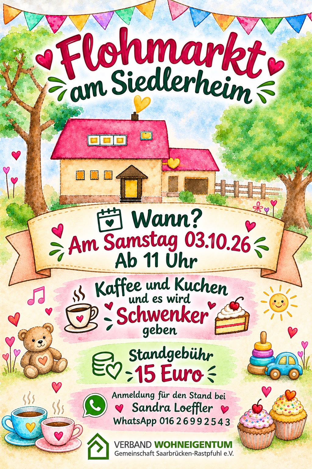 Einladung zum Flohmarkt am 03.10.2026