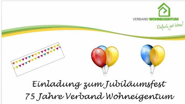 Themenbild: Text mit Lufballons und Grilande Themenbild: Text mit Lufballons und Grilande