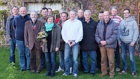 Gemeinsames Foto des Vorstandes mit dem Landesverbandsvorsitzenden