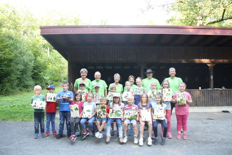 Gruppenfoto der Teilnehmer des Ferienprogrammes