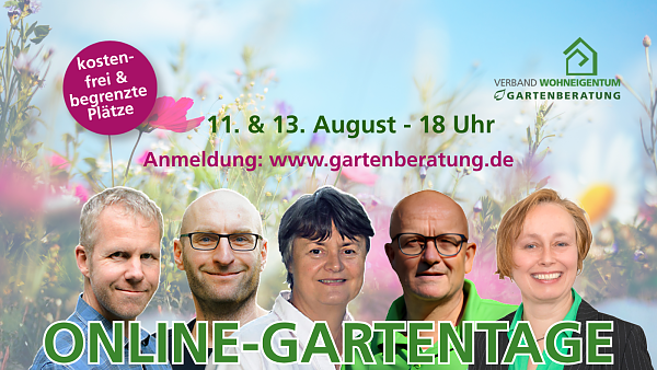 Themenbild: Online-Gartentage