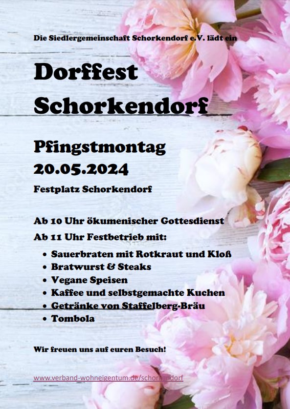 Dorffest Schorkendorf 2024