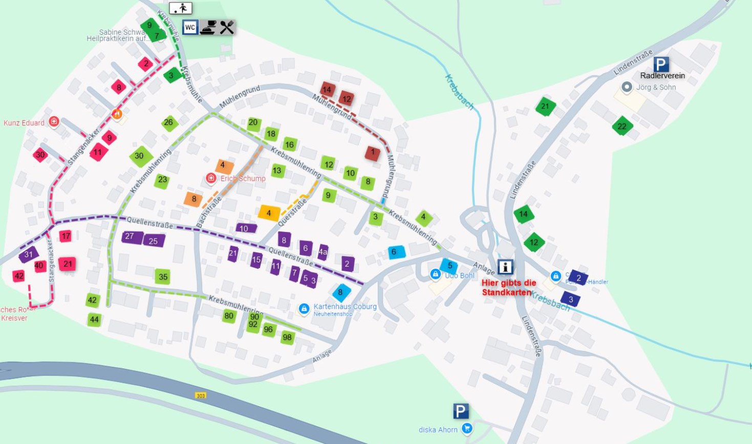 Lageplan SG Dorfflohmarkt
