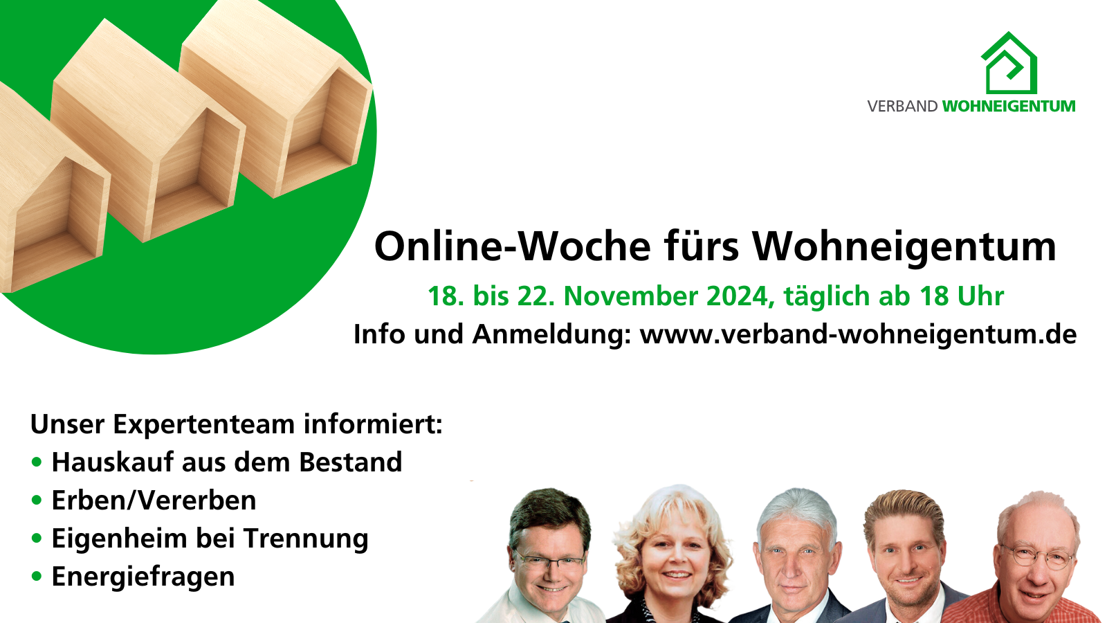 Online-Woche fürs Wohneigentum