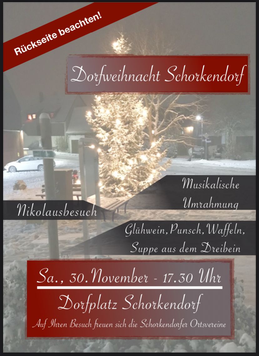 Einladung Dorfweihnacht 2024