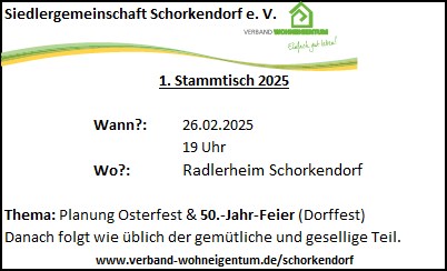 1. Stammtisch 2025