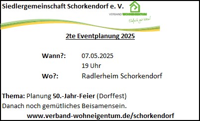 2te Eventplanung 2025