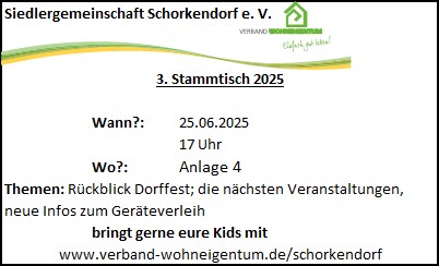 3. Stammtisch 2025