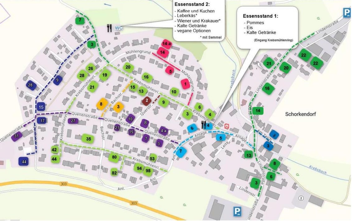Lageplan SG Dorfflohmarkt