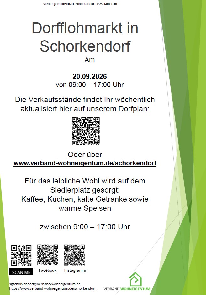 Einladung Dorfflohmarkt
