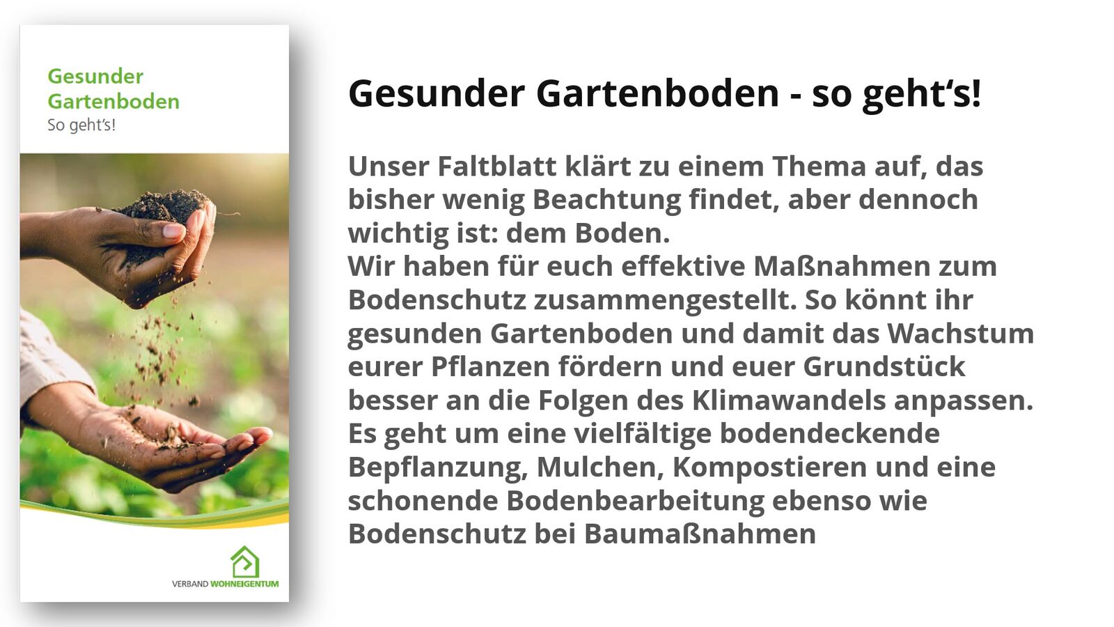 Gesunder Gartenboden