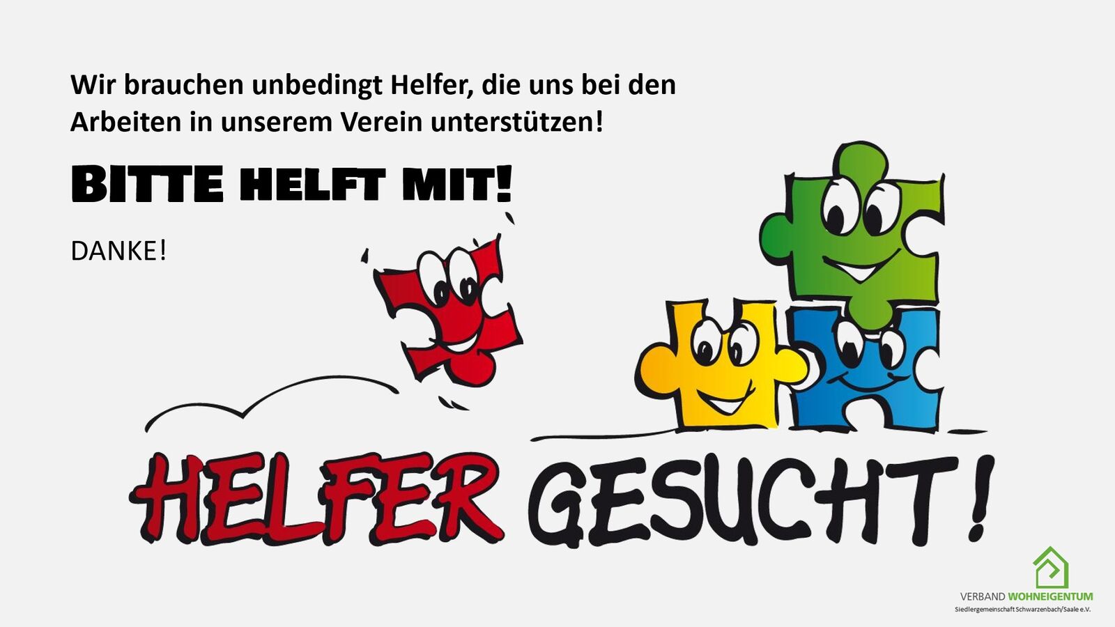 helfer gesucht